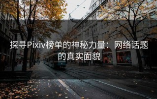探寻Pixiv榜单的神秘力量：网络话题的真实面貌